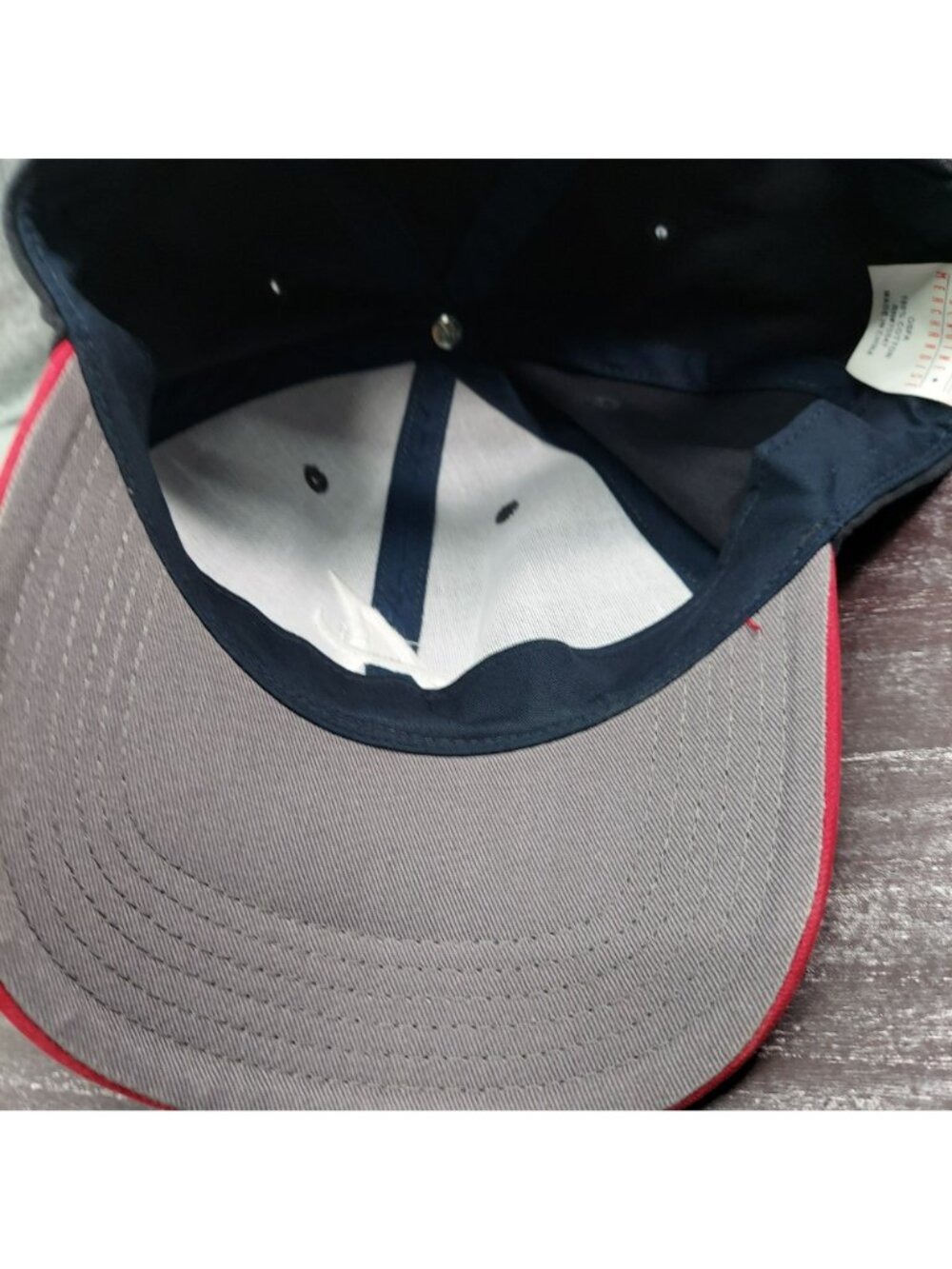 Atlanta Braves Red & Black Adjustable Baseball Cap With Embroidered "A" Logo - Picture 8 of 10